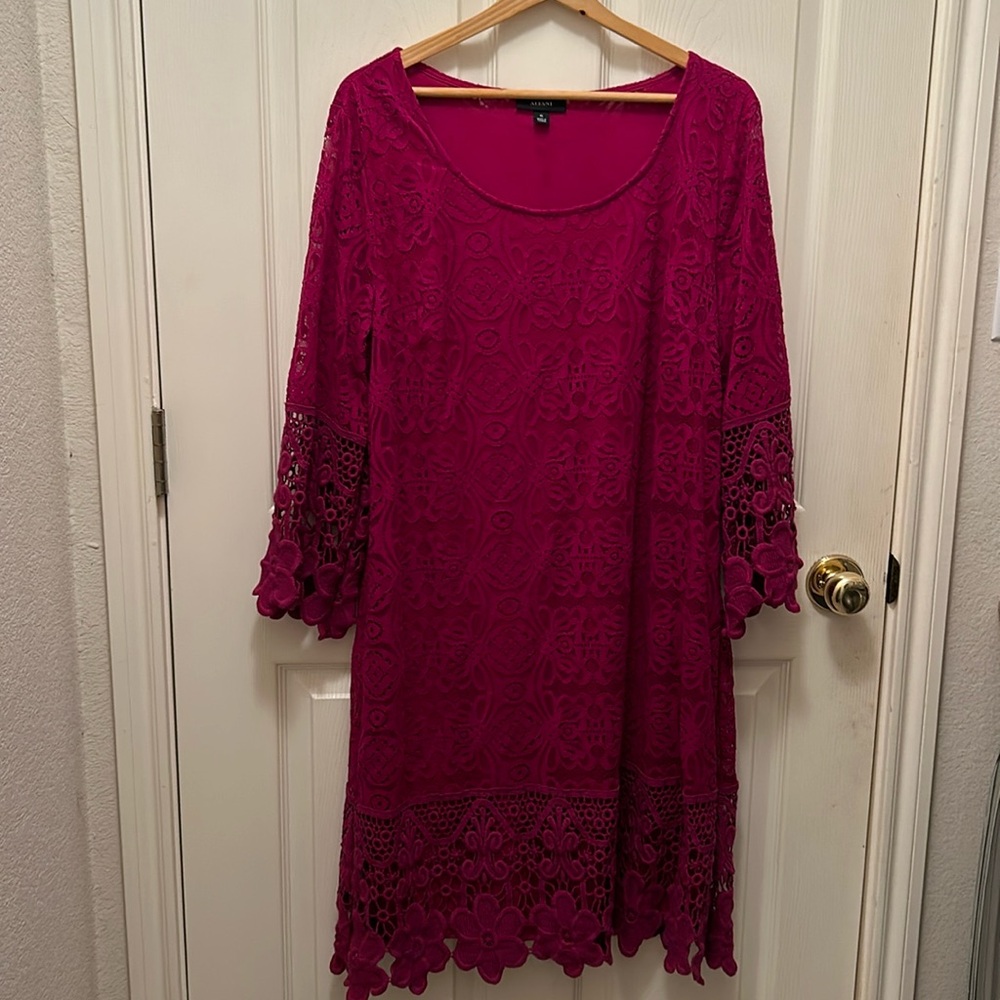 Magenta XL Alfani dress, perfect for dress-up and festive occasions.
